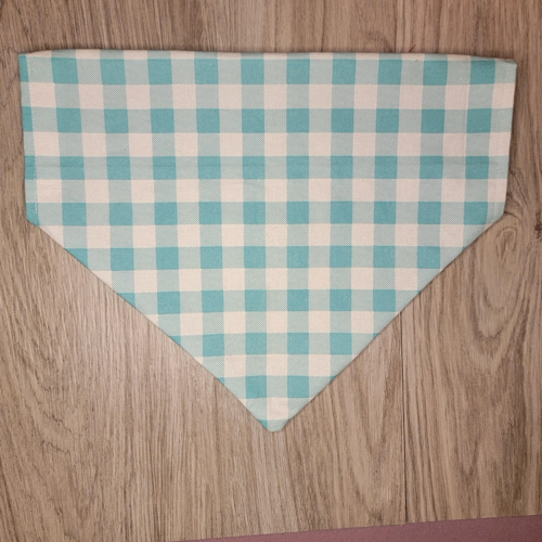 Doggie Bandana - Blue Checker