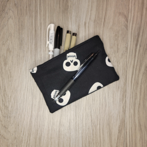 Zipper Pouch - Skulls and Ghosts